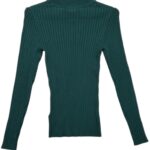 Primark Sweter Damski Prążkowany Zielony XS 34 EU - zdjęcie 3