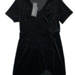 Allegra K Sukienka Damska Czarna Brokat L 40 EU - zdjęcie 1
