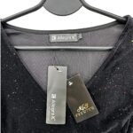 Allegra K Sukienka Damska Czarna Brokat L 40 EU - zdjęcie 2