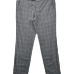 Hugo Boss Spodnie Eleganckie Męskie W Kratę Szare 48 EU - zdjęcie 1