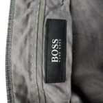 Hugo Boss Spodnie Eleganckie Męskie W Kratę Szare 48 EU - zdjęcie 2