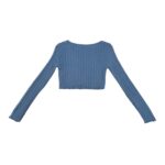 Bershka Krótki Sweter Niebieski S 36 EU - zdjęcie 3