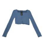 Bershka Krótki Sweter Niebieski S 36 EU - zdjęcie 1