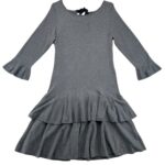 Coast Sukienka Dzianinowa Szara Falbanki XXL 44 EU - zdjęcie 1