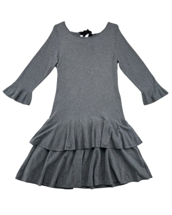 Coast Sukienka Dzianinowa Szara Falbanki XXL 44 EU