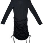 Missguided Sukienka Czarna Drapowana L 40 EU - zdjęcie 1