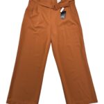 George Spodnie Damskie Szerokie Pasek Ciepły Brąz XXL 44 EU - zdjęcie 1