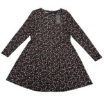 New Look Sukienka W Kwiaty Czarna Rozkloszowana XXL 44 EU - zdjęcie 1