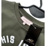 MyNelly Bluza Damska Khaki Nadruk Oversize S M 36 38 EU - zdjęcie 3