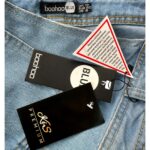 Boohoo Ogrodniczki Jeansowe Damskie Niebieskie M 38 EU - zdjęcie 3