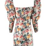 PrettyLittleThing Sukienka Mini Bufiaste Rękawy Kwiaty L 40 EU - zdjęcie 3