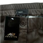 Next Spodnie Skórzane Brązowe M 38 EU - zdjęcie 2