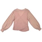 Bluzka Kopertowa Różowa Ażurowa XL 42 EU - zdjęcie 2