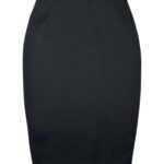 Ax Paris Spódnica Czarna Elegancka Gładka M 38 EU - zdjęcie 3