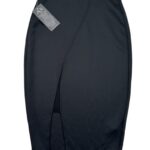 Ax Paris Spódnica Czarna Elegancka Gładka M 38 EU - zdjęcie 1