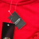 George Bluzka Damska Czerwona Koronkowe Rękawy Rozmiar XXL 48 EU - zdjęcie 2