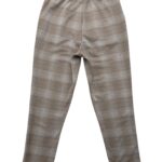 Spodnie Damskie Beżowe w Kratę Eleganckie Rozmiar S 36 EU - zdjęcie 2