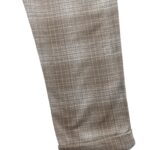 Spodnie Damskie Beżowe w Kratę Eleganckie Rozmiar S 36 EU - zdjęcie 3