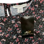 Primark Sukienka Dziewczęca Czarna W Kwiaty 158 CM 12 13 LAT - zdjęcie 2