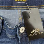 Jack Jones Jeansy Męskie Slim Fit Denim Granatowe - zdjęcie 2