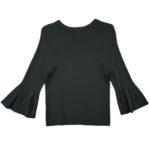 HM Bluzka Czarna Z Falbaną S 36 EU - zdjęcie 3