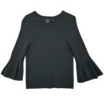 HM Bluzka Czarna Z Falbaną S 36 EU - zdjęcie 1