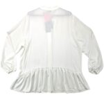 By Very Bluzka Damska Biała Falbany 48 EU - zdjęcie 3