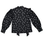 New Look Czarna Koszula Damska W Kropki S 36 EU - zdjęcie 3