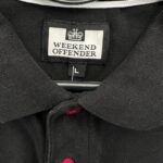 Weekend Offender Czarna Koszulka Polo Męskie L 40 EU - zdjęcie 2
