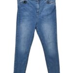 Savida Damskie Jeansy Skinny Fit Niebieskie 46 EU - zdjęcie 1