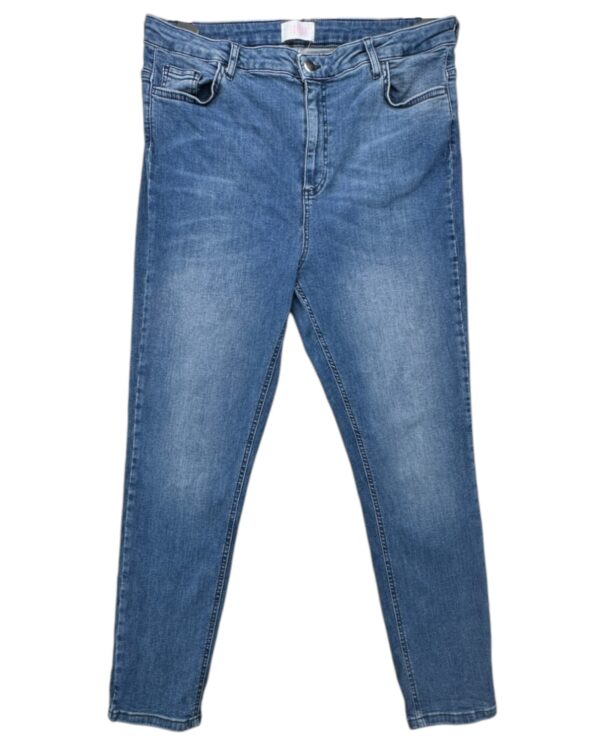 Savida Damskie Jeansy Skinny Fit Niebieskie 46 EU