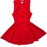 Boohoo Czerwona Rozkloszowana Sukienka z Odkrytymi Plecami L 40 EU - zdjęcie 3