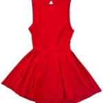 Boohoo Czerwona Rozkloszowana Sukienka z Odkrytymi Plecami L 40 EU - zdjęcie 1