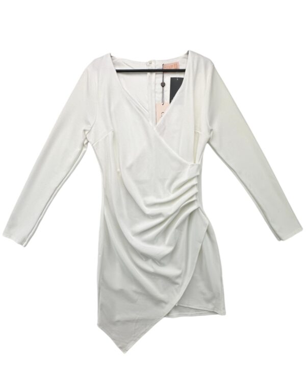 Club L London Elegancka Biała Sukienka XXL 44 EU