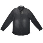 Dunnes Stores Męska Czarna Koszula Jeansowa Slim Fit M 38 EU - zdjęcie 4