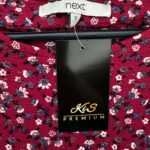 Next Bordowa Sukienka w Kwiaty L 40 EU - zdjęcie 2