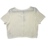 HM Divided Ażurowy Sweterek Krótki Biały M 38 EU - zdjęcie 3