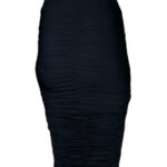 Mars The Label Czarna Spódnica Drapowana M 38 EU - zdjęcie 2