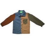 Kolorowy Komplet Dziecięcy Koszula i Spodnie 104 CM 4 LAT - zdjęcie 1