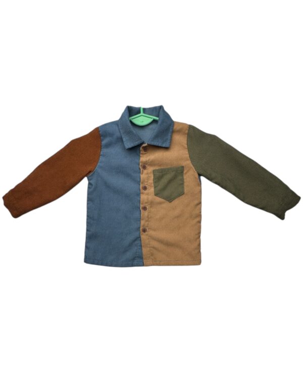 Kolorowy Komplet Dziecięcy Koszula i Spodnie 104 CM 4 LAT