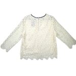 Mademoiselle Bluzka Damska Kremowa Ażurowa Koronka XXL 44 EU - zdjęcie 3