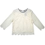 Mademoiselle Bluzka Damska Kremowa Ażurowa Koronka XXL 44 EU - zdjęcie 1