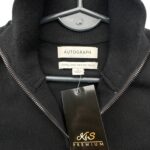 MS Sweter Męski Czarny Zamek Wełna Merino Small S - zdjęcie 2