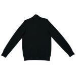 MS Sweter Męski Czarny Zamek Wełna Merino Small S - zdjęcie 3