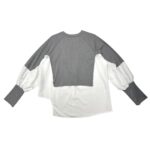 Bluzka Damska Szara Biała L 40 EU - zdjęcie 3