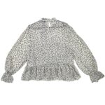 AX Paris Bluzka Damska Warstwowa Serduszka Kremowa XXL 44 EU - zdjęcie 3