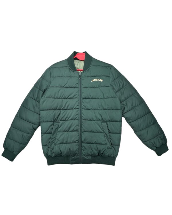 Jameson Kurtka Pikowana Męska Butelkowa Zieleń Logo