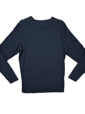 Jack Jones Męska Koszulka Longsleeve Bawełna Granatowa - zdjęcie 3