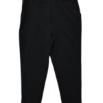 Stylewise Damskie Spodnie Czarne Lampasy Panterka L 40 EU - zdjęcie 1