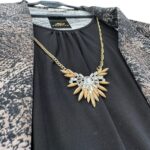 Gerard Marynarka Bluzka Damska Wąż Naszyjnik L 40 EU - zdjęcie 2